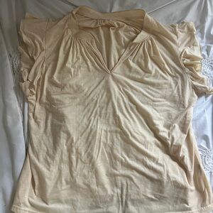 Comfortable and pretty yellow Women's Top